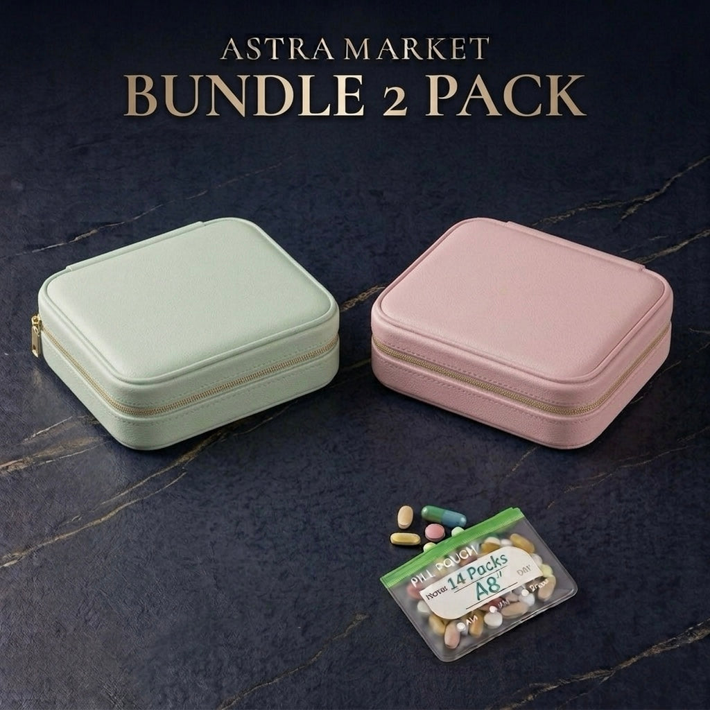 Weekly Pill Organizer – 2 Pack Bundle